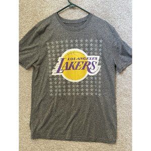 Los Angeles Lakers Lebron James Heather Gray T Shirt Size XL